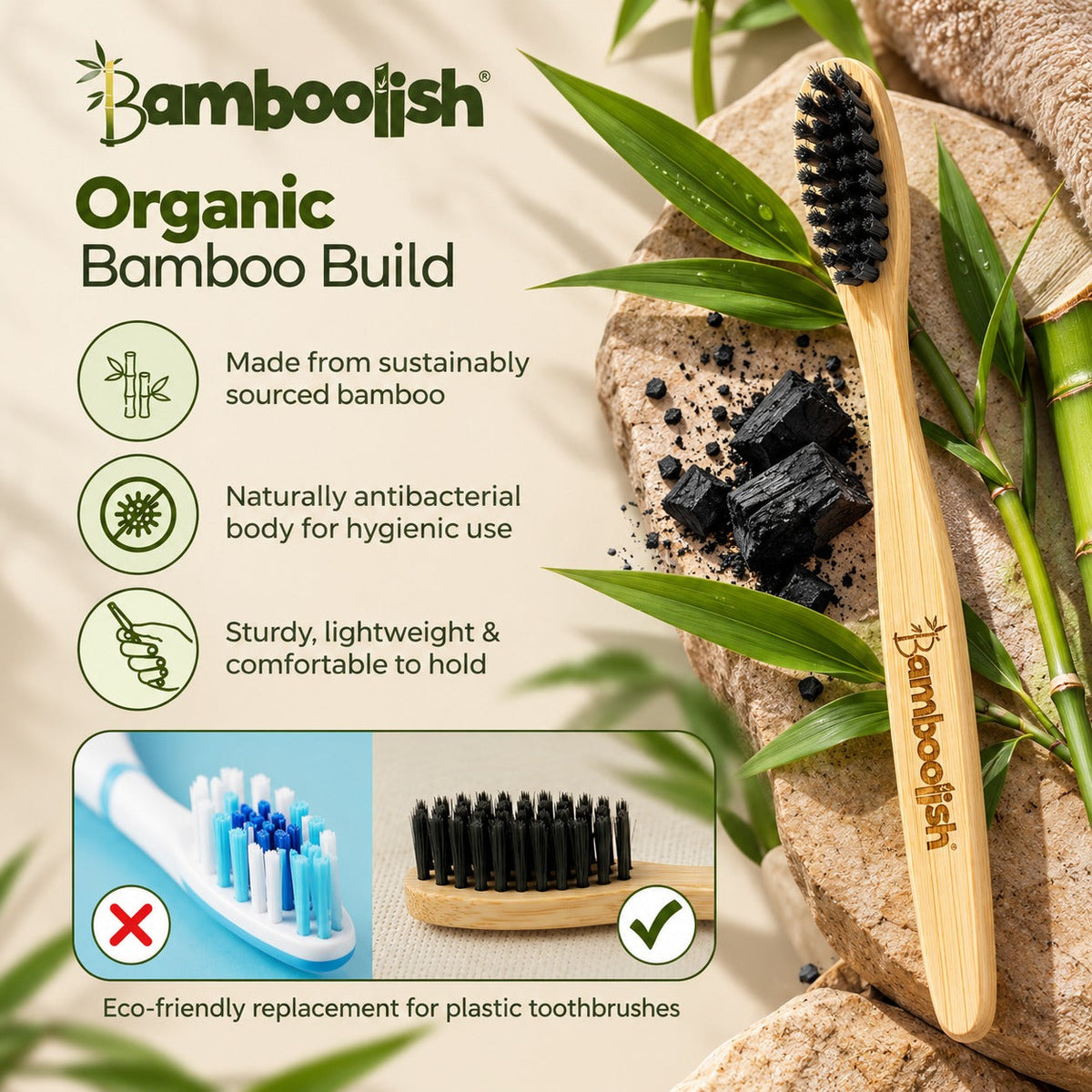 Bamboolish Charcoal Pack of 3