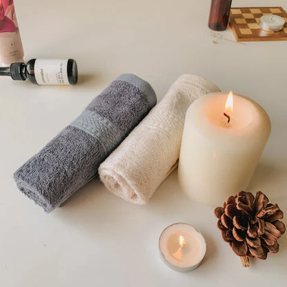 Bamboo Towel | Ultra Soft Face Towels | Pack of 2 Soft & Eco-Friendly Bath Towels for Home & Travel